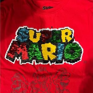Kids Super Mario Bros shirt! Reflecting image!